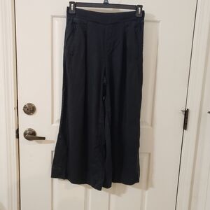 Athleta Size 8 Black Wide-Leg Pants